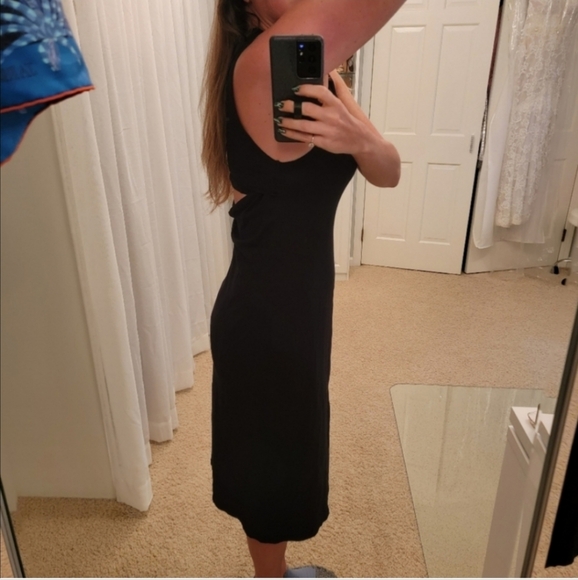 Bobi Tank Top Tunic with Front Slit & Back Opening Black Size Small NWT - Picture 3 of 15